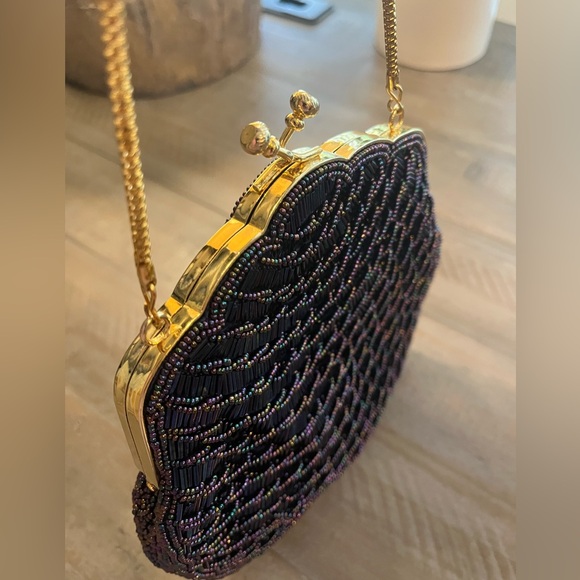 Vintage La Regale Beaded Women's Evening Bag - Picture 6 of 10